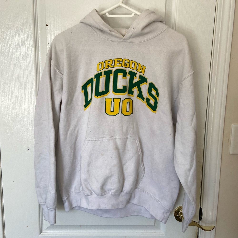 University of Oregon Ducks Hoodie White (M)